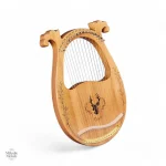 Lyre acoustique en bois d'acajou, son doux