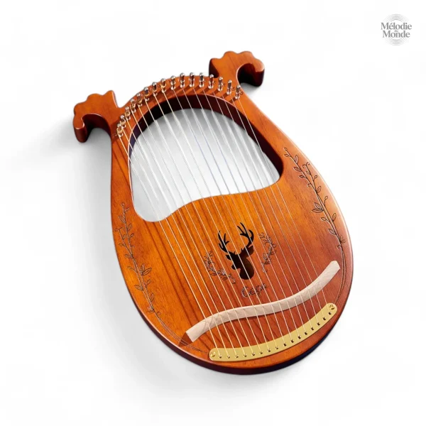 Instrument à cordes, harpe lyre, 16 à 24 cordes