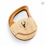 Lyre acajou, instrument portatif, idéal pour tous