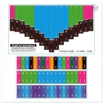 Stickers colorés pour Kalimba 21 notes