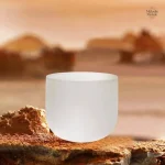 Bol chantant en quartz, 20 cm, pour relaxation et méditation