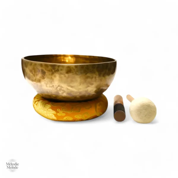 Bol chantant tibétain, design traditionnel et authentique