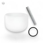 Bol chantant, outil de méditation en cristal transparent