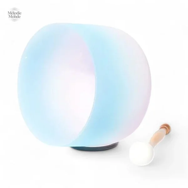 Bol chantant tibétain en quartz, 20 cm, harmonie sonore