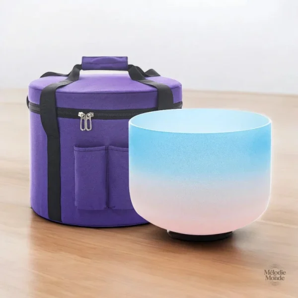 Bol tibétain de 20 cm, quartz, favorise la sérénité et la paix intérieure