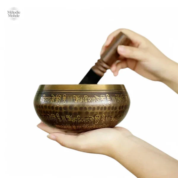 Bol tibétain en métal, idéal pour la relaxation et la méditation