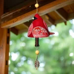 Carillon en forme d'oiseau pour une ambiance apaisante
