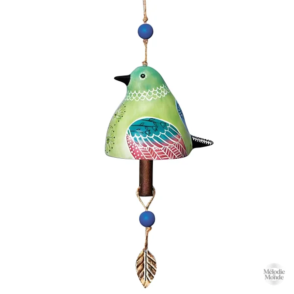 Carillon musical avec design d'oiseau stylisé