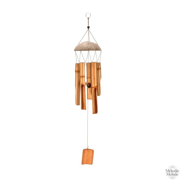 Carillon en bambou pour extérieur, son harmonieux et doux
