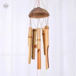 Carillon de jardin en bambou, ajout décoratif zen