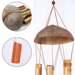 Carillon extérieur, ambiance relaxante avec bambou naturel