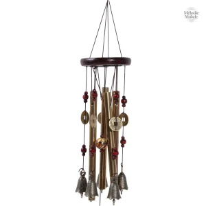 Carillon Bois et Bronze élégant