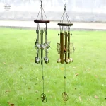 Carillon à vent oiseau coloré pour jardin