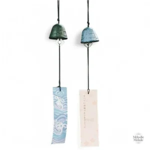 Cloche à vent japonaise traditionnelle en métal décoratif