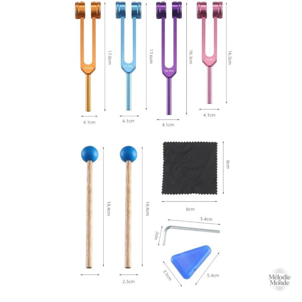 Accessoire de méditation avec diapasons vibratoires