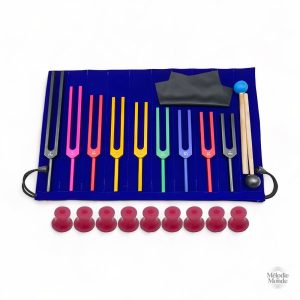 Set de diapasons chromatiques en aluminium coloré