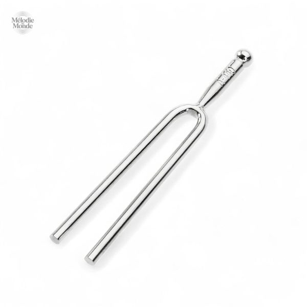 Diapason argenté pour accordage musical