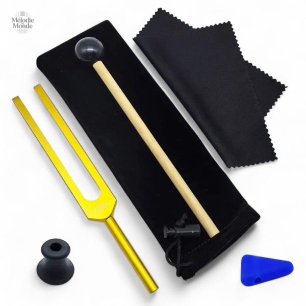 Diapason coloré pour pratique de relaxation