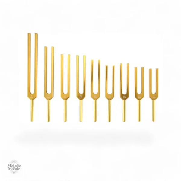 Ensemble de 9 diapasons pour relaxation