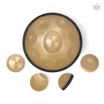 Instrument de musique handpan, design unique en 46cm
