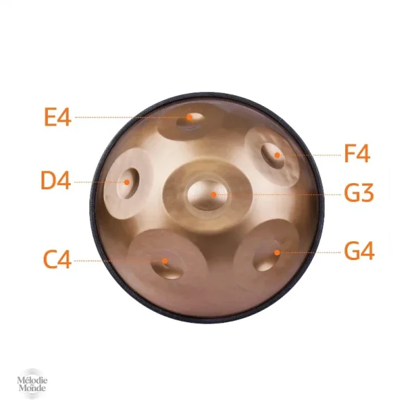 Sonorité riche, handpan 6 notes, expérience unique