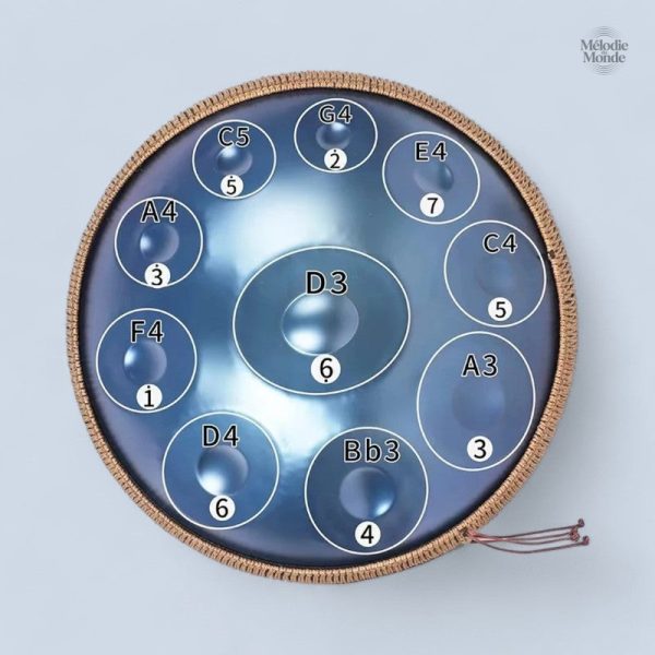 Handpan professionnel, sonorité apaisante à 432 Hz