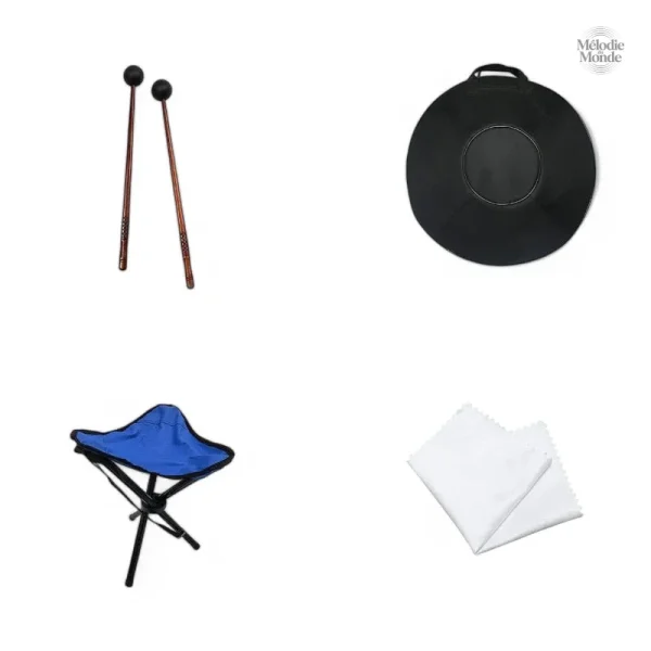 Instrument de musique handpan en Ré Mineur