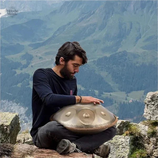 Handpan en métal pour méditation et bien-être
