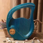 Mini harpe de 24 cordes, design élégant et pratique