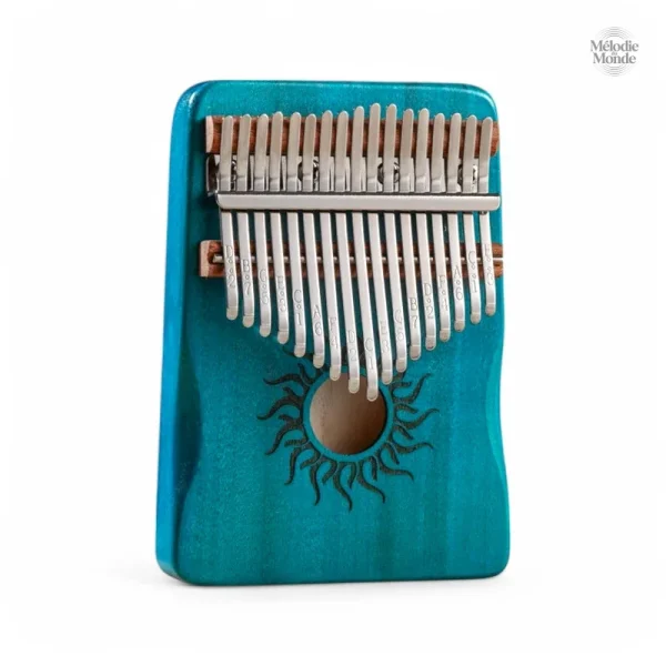 Kalimba 21 lames, mélodie et harmonie en bois