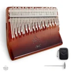 Kalimba 34 lames, design en bois naturel