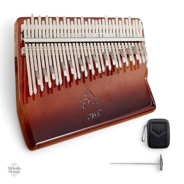 Kalimba 34 lames, design en bois naturel