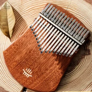 Kalimba traditionnel avec 17 lames en sapelli