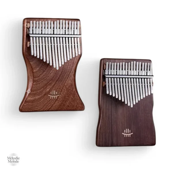 Instrument kalimba, 17 lames en bois de qualité