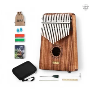 Kalimba acoustique avec 17 lames, son riche et mélodieux