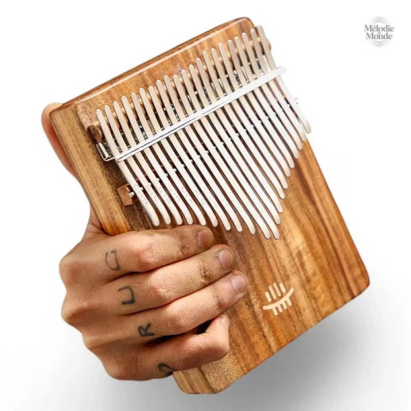 Kalimba 17 lames, design élégant en bois de rose