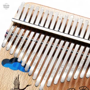 Kalimba artisanale inspirée du héron japonais