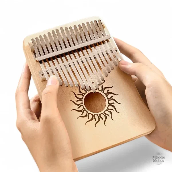 Kalimba en érable, instrument léger et portable