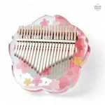 Kalimba rose élégant avec motif floral