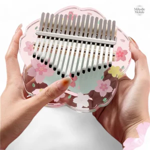 Instrument de musique kalimba à fleurs