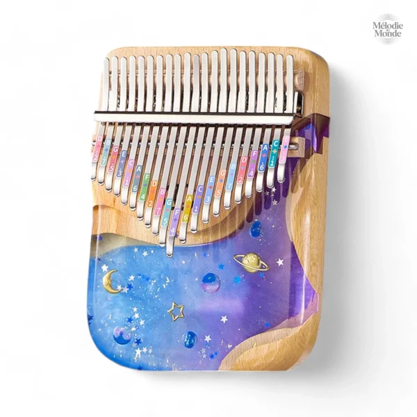Kalimba compact, design galactique et sonore unique