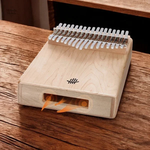 Kalimba artisanal en bois naturel