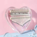 Kalimba transparent en forme de cœur