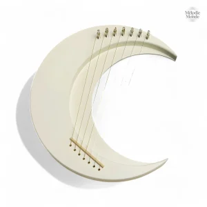 Mini Harpe Lune, design élégant et compact pour les musiciens