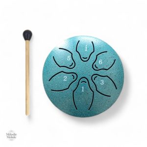 Mini Steel Tongue Drum 6 Notes en métal