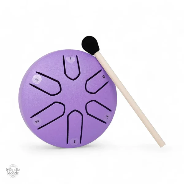 Tongue drum compact, idéal pour les musiciens débutants