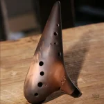 Ocarina en argile, teinte Pourpre
