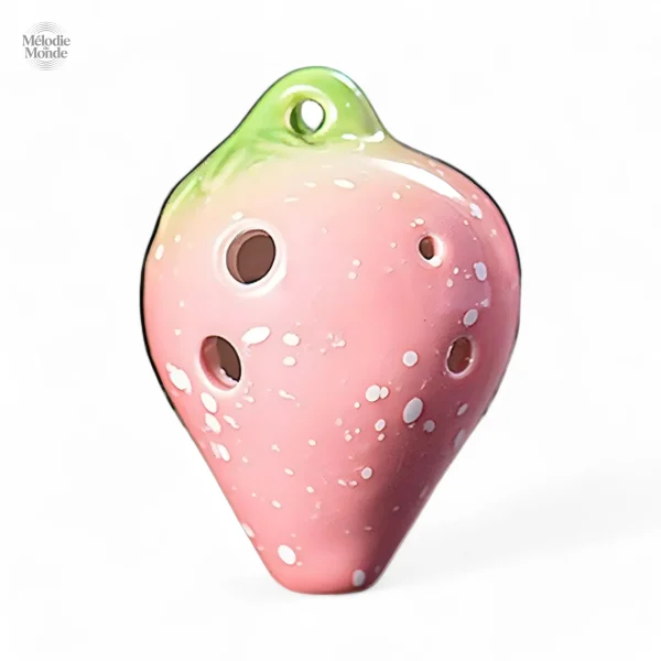 Jouet musical céramique fraise