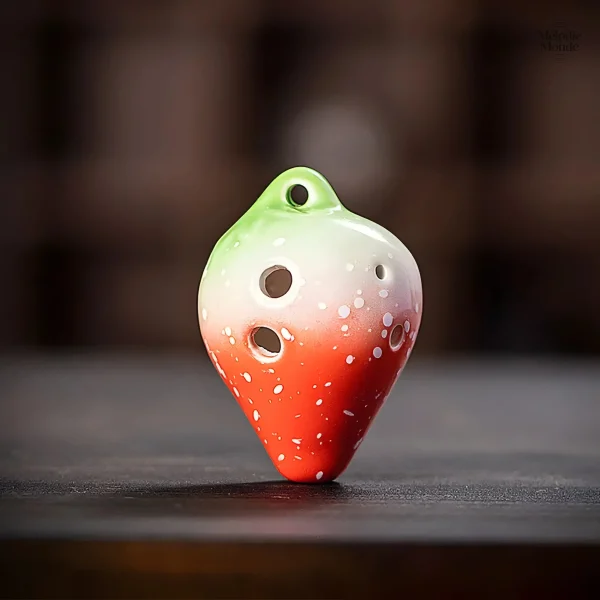 Ocarina original en céramique fruit fraise