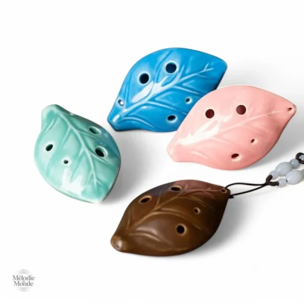 Ocarina Alto C, design Feuille pour apprentissage